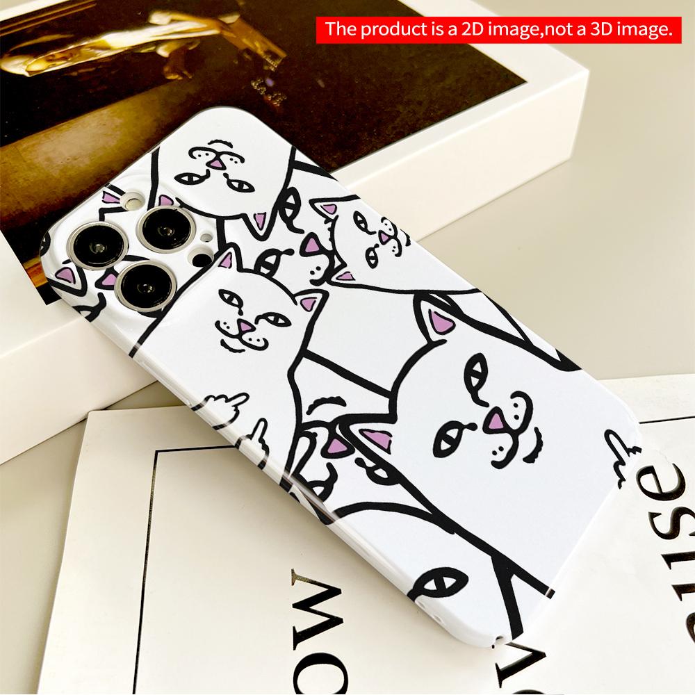 Funny Cats Pattern Phone Case All inclusive film hard phone case, compatible with iPhone 18 Pro Max 17 16 15 14 13 12 11