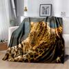 3d Tier Gepard Leopard  Cartoon Blanket for Bed Picnic Blanket Sofa Thin Blanket Air Conditioning Blanket Customized Blankets