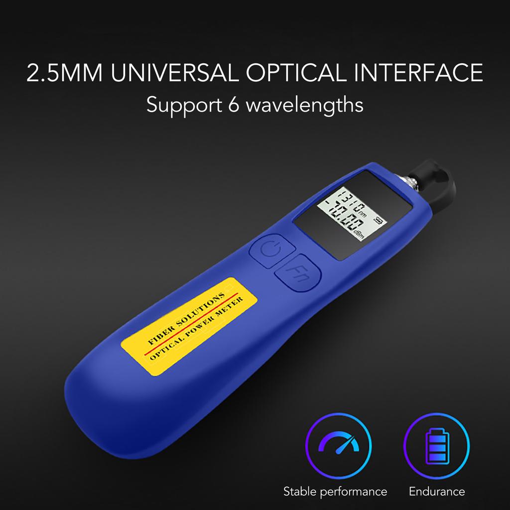 Optical Power Meter Plug and Play Accurate Measurement ‑70 To +10dBm Handheld Fiber Light Meter