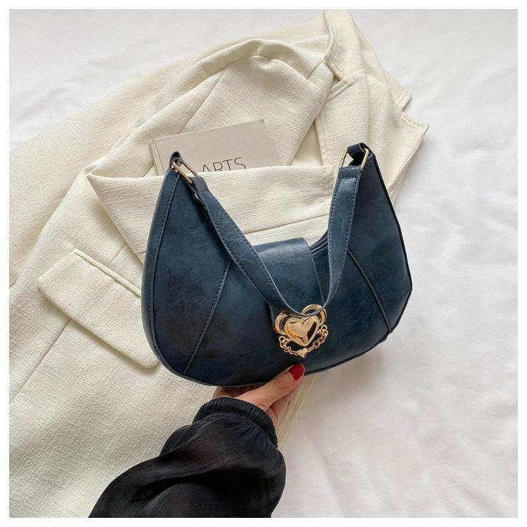 Autumn 2025 New Trend Fashion Texture Simple Casual One Shoulder Portable Crossbody Underarm Bag Women