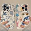 Colorful Marine Organism 3D Wave Case For iPhone 16 15 14 13 12 11 Pro Max X XR XS 8 7 Plus SE 2020 Shockproof Silicone Cover