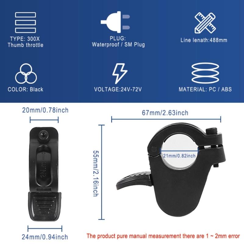 Electric Scooter Thumb Finger Throttle Universals Speed Control Accelerators Electric Scooter Modification Part