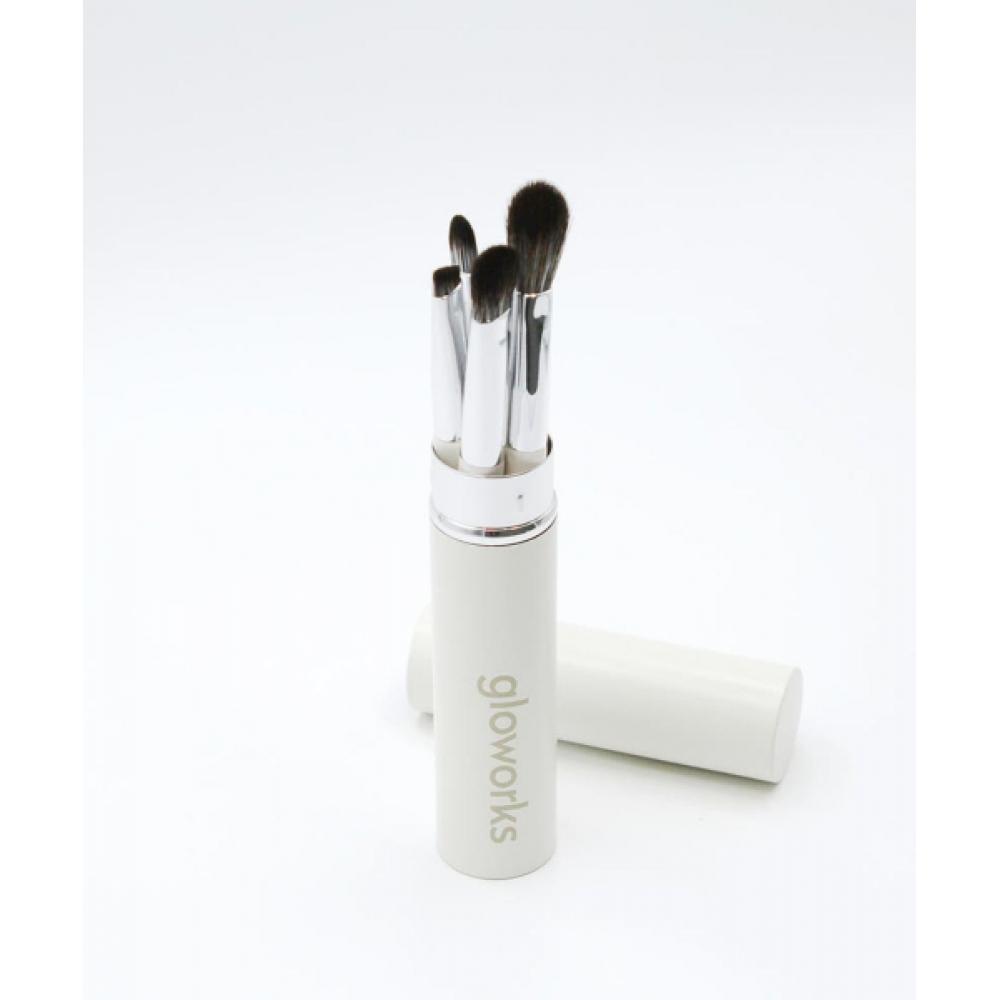 Gloworks Edge Blending Brush Set  5 Pieces+case 
