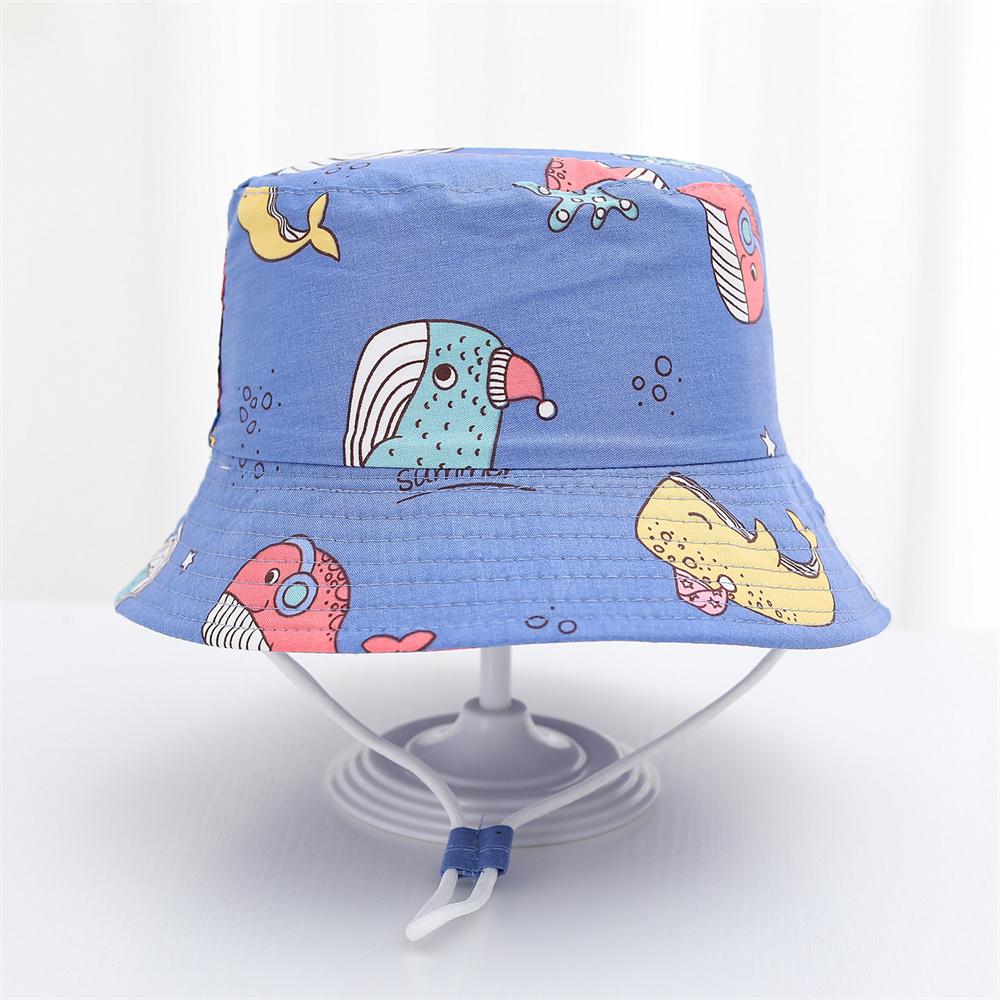 New Panama Summer Baby Sun Hat for Girls and Boys Cartoon Beach Sun Cap Fisherman's Hat for Kids Autumn Outdoor Baby Bucket Hat