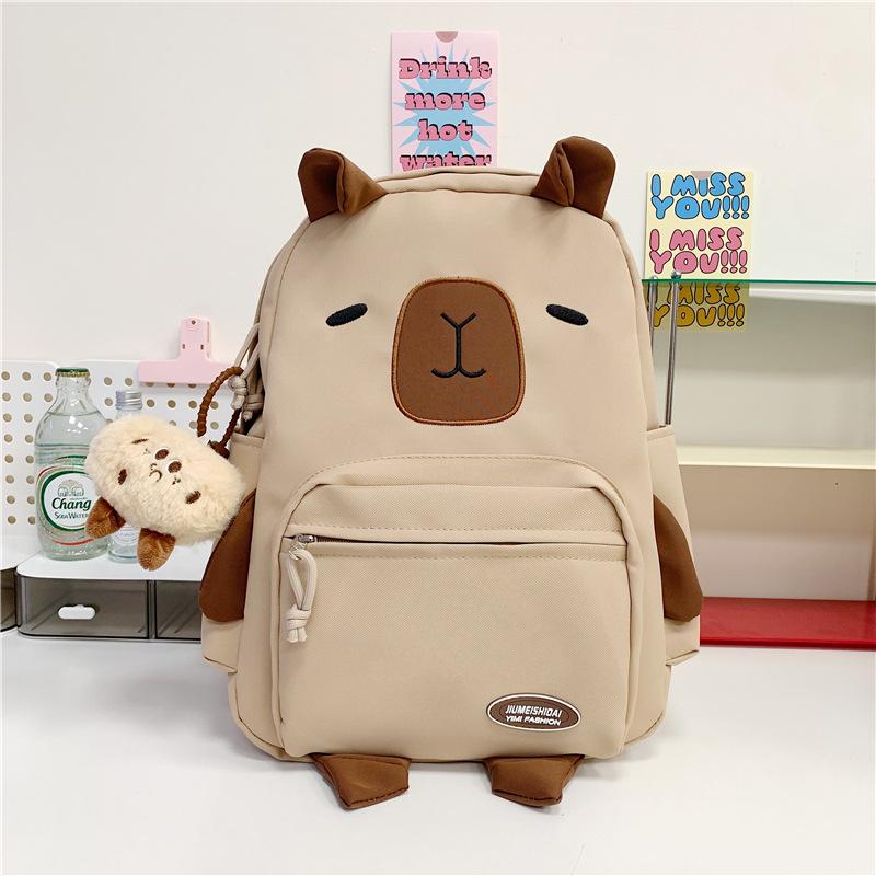 School bag ins casual versatile cartoon girl big cute travel high school back