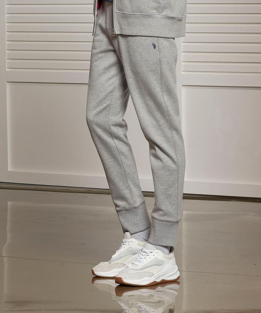 USPOLOASSN Cotton Blend Brushed Jogger Pants_Melange Grey