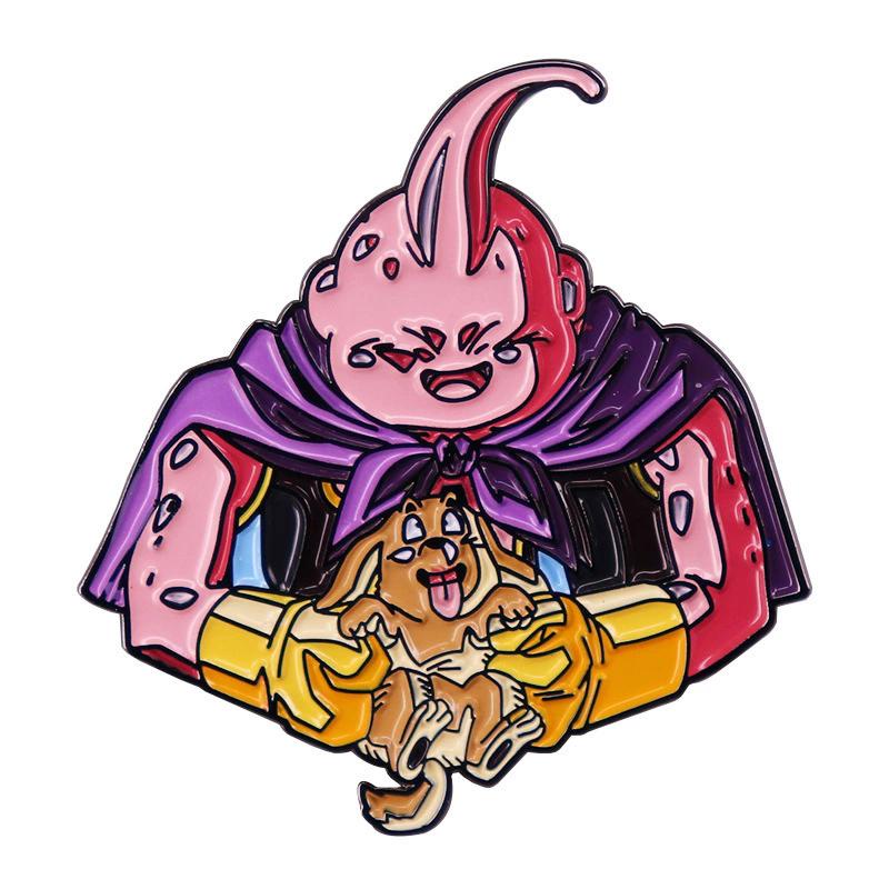 Anime Dragon Ball Enamel Pins Cute Goku Vegeta IV Piccolo Brooch Backpack Clothing Jewelry Metal Badge Accessories Gifts