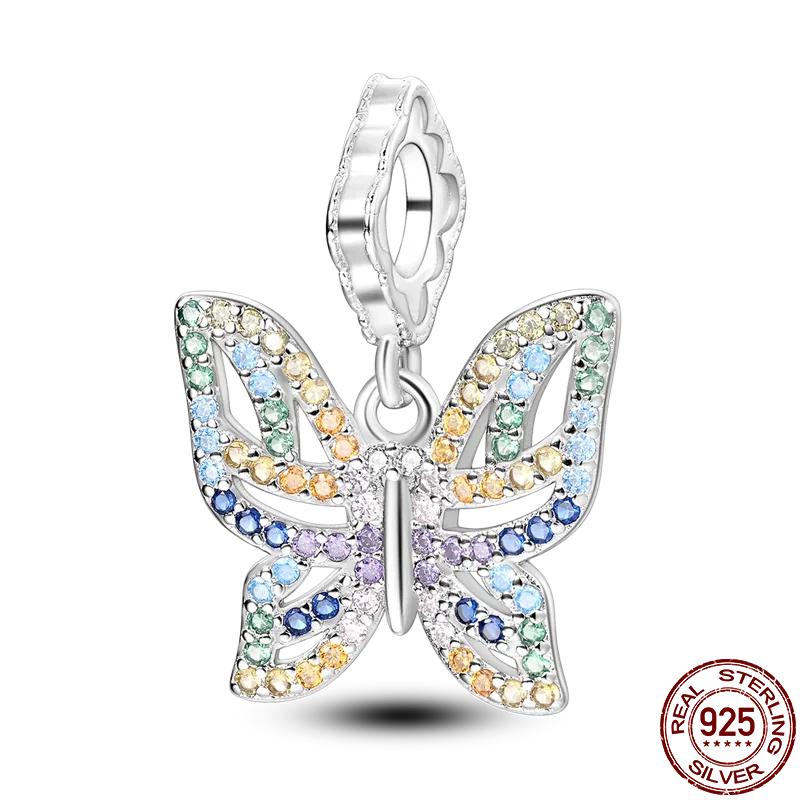 Copper Flowers Butterfly Creative Garden Mushroom Snail Charms Beads Fit Original Bracelets Diy Jewelry