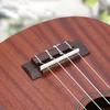 Ukulele Bridge Saddle Replacement Set Rosewood Bridge Nylon Strings Sound Easy Installation for DIY Repair 4 String Ukulele