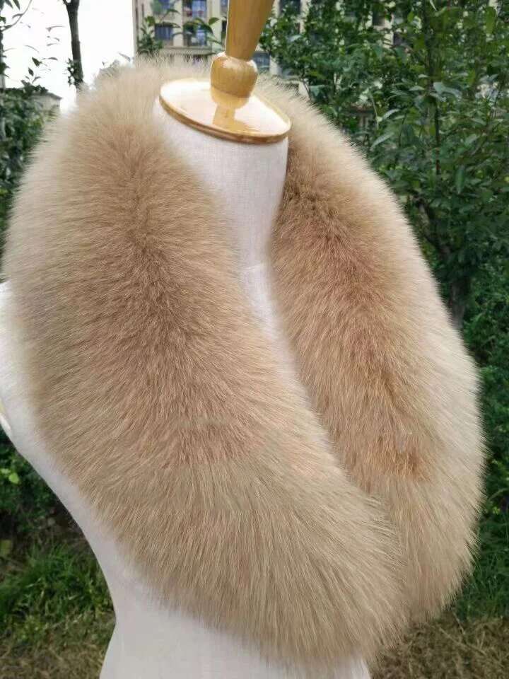 Natural Raccoon Fur Collar Scarf Genuine Fur Scarves Shawl Neck Warmer Fur Square Collar Women Long Scarf Winter Fox Fur Collar