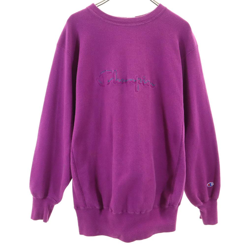 Champion 90s Reverse Weave USA Made Old Embroidered Tag Long sleeve sweat trainer Men's Used