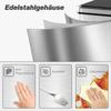 Sensor Trash Can 50L Stainless Steel Automatic Trash Can with Soft-Close Lid Motion Sensor 35.5 X 26 X 67 Cm Silver