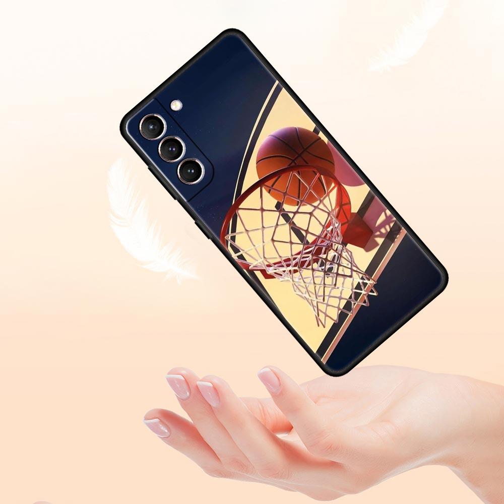 Phone Case For Samsung Galaxy S23 S22 Ultra S20 S21 FE 5G S10 S9 Plus S10E S8 Note 20 Silicone Cover Basketball Basket Number