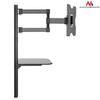 Support tv 23-42" avec étagère pour dvd maclean mc-771 chargement 30kg vesa 200x200