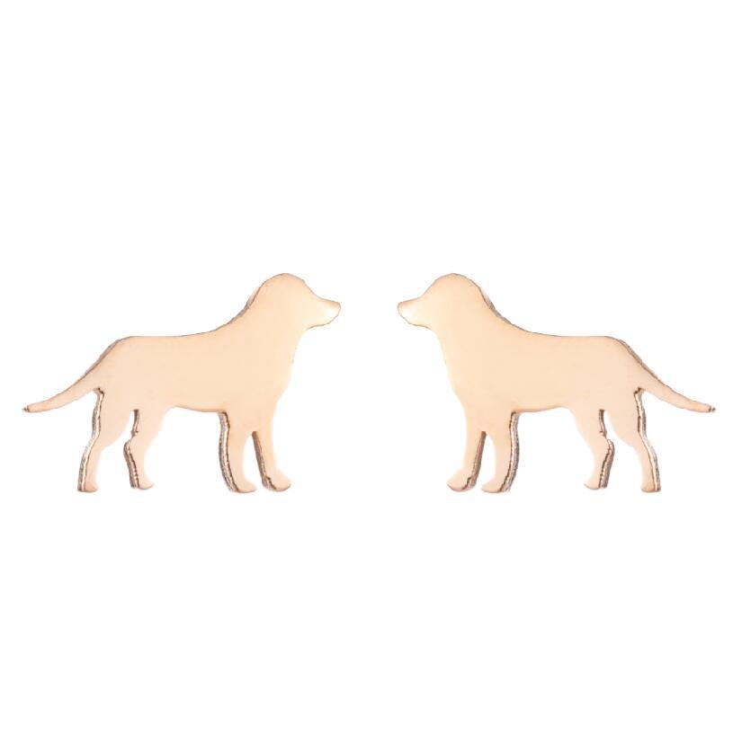 Edelstahl Niedliche Tier Ohrringe: Weihnachtsreh, Hund, Katze, Eichhörnchen, Igel, Dinosaurier