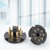 Premium Bakelite 8Pin Vacuum Tube Base High Temperature Resistance Secure Connection Sound Systems