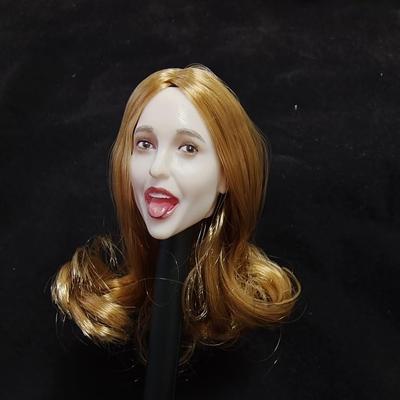 Toys Hobbies Scale Action Figure Head for TBLeague and Other Tongue Sticking Pearl White Fun Long European and American Beautiful Female Head and