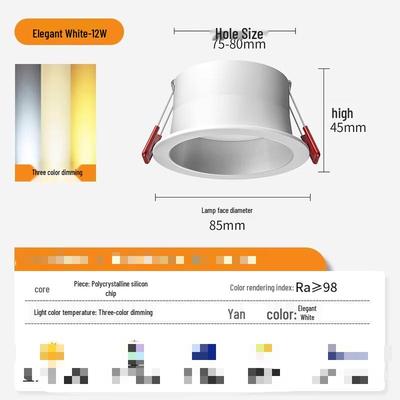 Outdoor & Indoor Waterproof LED Recessed Downlight