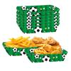 12Pcs Football Theme Paper Food Trays Paper Basketball Baseball Theme Disposable Food Boat Multifunctional Snack Tray