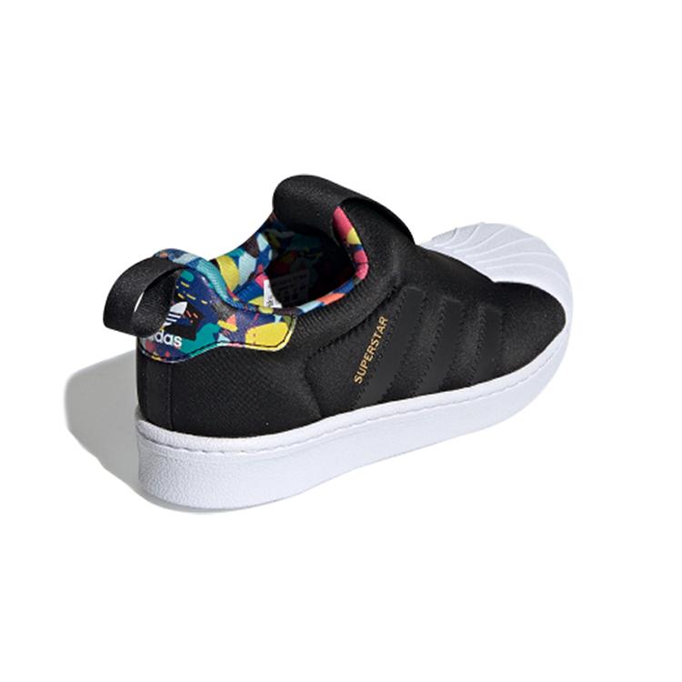 Adidas Originals SUPERSTAR 360 C Low top Kids' Skateboarding Shoes Black Blue Yellow Children Aged 3 7 Years Old EE6265