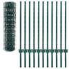 Vidaxl Euro Fencing, Steel, 20 X 1 M, Green