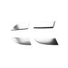 For Buick Regal 2009-2017 Silver Steel Inner Door Armrest Handle Cover Trim 4PCS