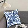 Russian porcelain Cushion Cover Reversible Plush Pillow Cover – For car, sofa, bedroom, perfect as a gift.