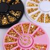 1 Wheel Mixed 12 Shapes 3D Nail Studs Art Decors DIY Decoration Manicure Tools
