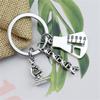 Science Keychain Microscope Chemistry Molecules Key Rings Key Jewelry Metal Texture Suitable for Gifts and Everyday Use
