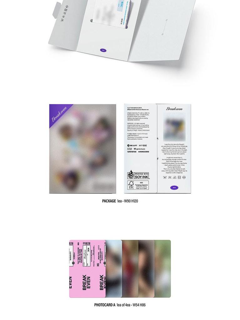 [PRE-ORDER] ILLIT - 5th Mini Album - BREAK EVEN (Weverse Albums Ver.)