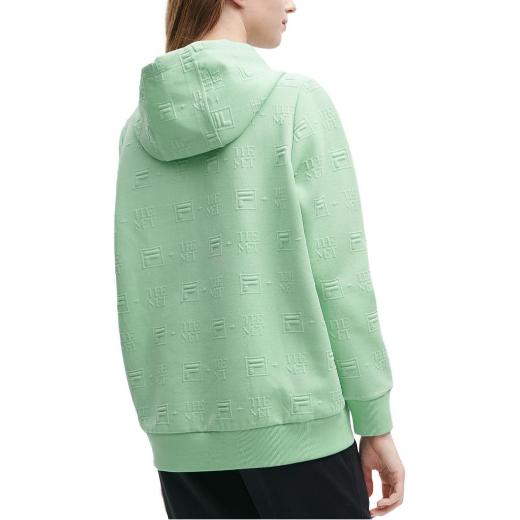 Fila X The Met Monet Knitted Casual Hoodie Women Hoodies Light-Green F11W348203F-LG