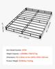 Boxspringbett, Bettgestell in Queen-Size mit waschbarem Stoffbezug, Robuster Metallrahmen für Queen-Size-Bett, 130 mm Matratzenrost, Max. Gewicht 1587,57 kg