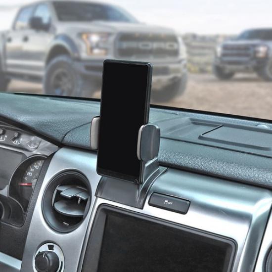 Center Console Dash Phone Holder Cell Phone Bracket Mount for Ford F150 2013-14
