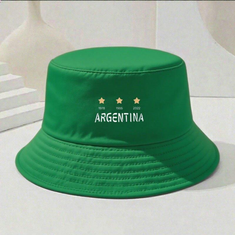 Retro Soccer Embroidered Denim Bucket Hat, Breathable Sun Protection Fisherman Cap For Outdoor Travel, Unisex