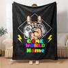 Custom Name Game Controller Theme Printed Blanket - Perfect for Couch, Bed, Travel & Outdoor Use | Machine Washable, Cozy & Durable.