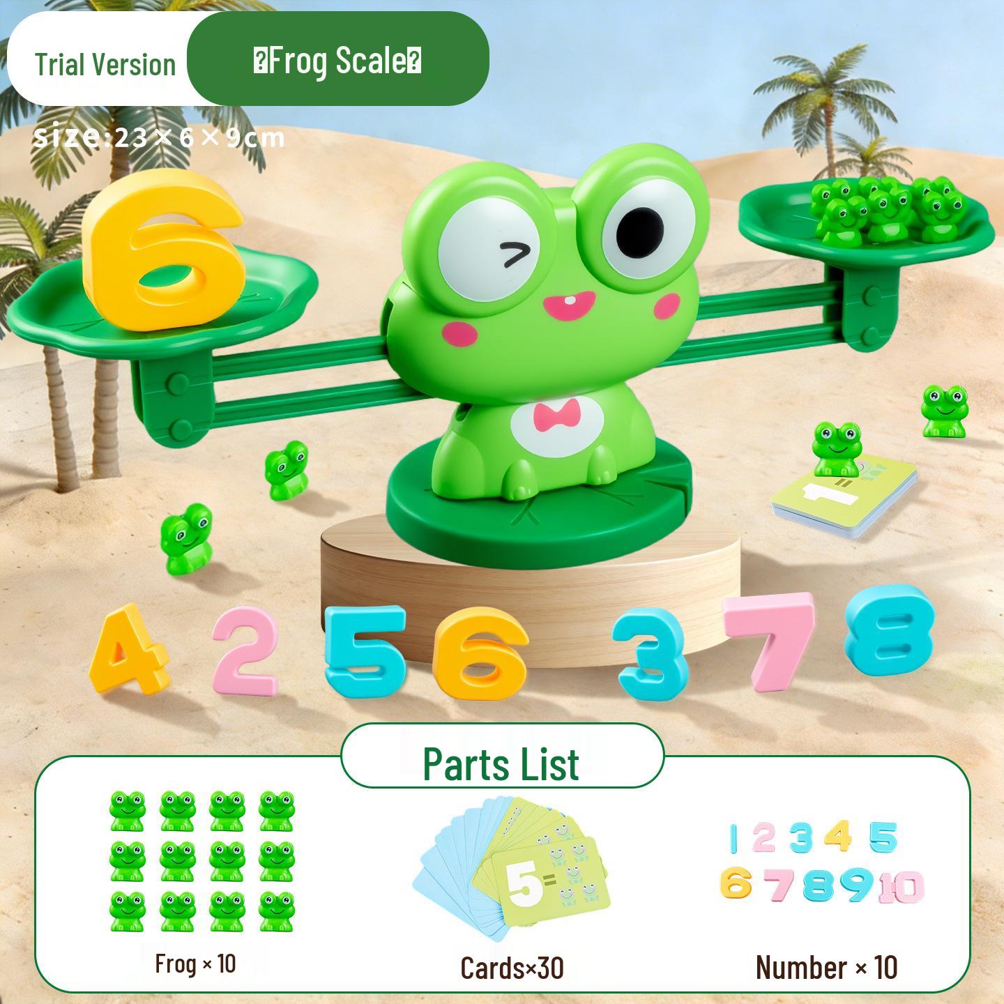 

Frog Balance Scale: Kids Educational Toy for Cognitive Development & Number Skills