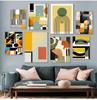 Art Pictures for Living Room Decorative Poster Modern Nordic Decoration Home Canvas Painting Geometric Yellow Abstract Wall