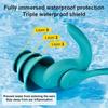 3 Layer Swimming Ear Plugs Silicone Sleeping Ear Plugs Waterproof Diving Surf Ear Protector Reusable Noise Cancelling Earplugs