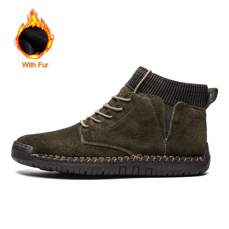 Fashion Men Casual Shoes High Quality Handmade Breathable Outdoor Lace-up Men Shoes Business Formal Leather Walking Shoes Zapatos Hombre
