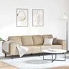 Living Room Sofa Light Grey 250 x 77 x 76 cm