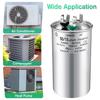 55+15 uF±6% 370/440V CBB65 Dual Run Round Capacitor for AC Motor, HVAC Capacitor, Air Conditioner Replacement, Heat Pump, Fan Start, Condenser