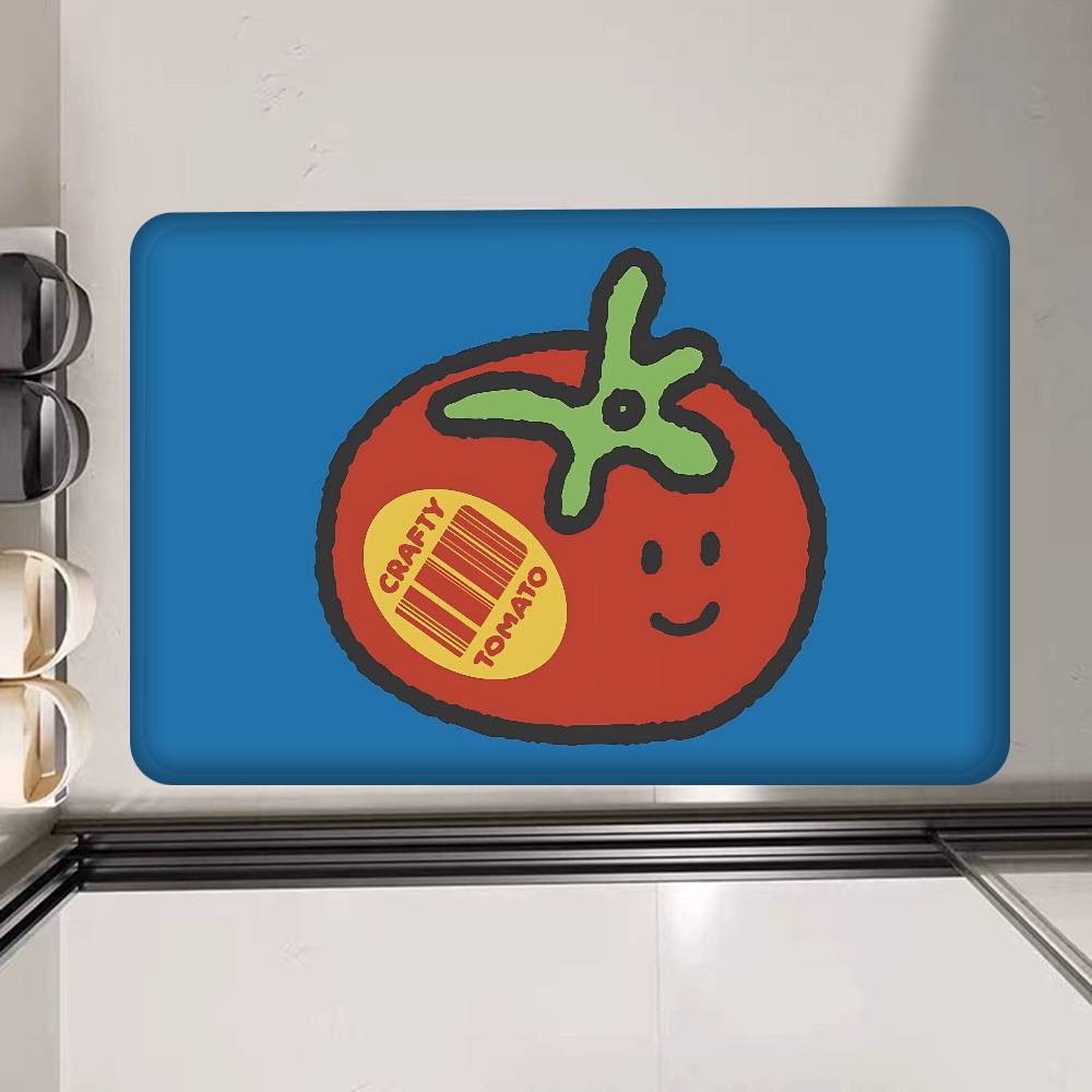 

Cartoon tomato pattern Entrance Door Mat Nordic Style Home Doormat Bathroom-Toilet Mats Bedroom Hotel Decor Mat 40x60cm