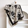 Luxury Brand Cashmere Women Floral Print Scarf Winter Warm Shawl and Wrap Bandana Pashmina Female Foulard Blanket Poncho