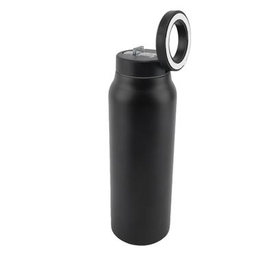 Butelka termiczna sportowa 750 ml Duża pojemność Stal nierdzewna 304 Izolowana butelka na wodę ze słomką Magnetyczny uchwyt na telefon do użytku na zewnątrz podczas jazdy na rowerze