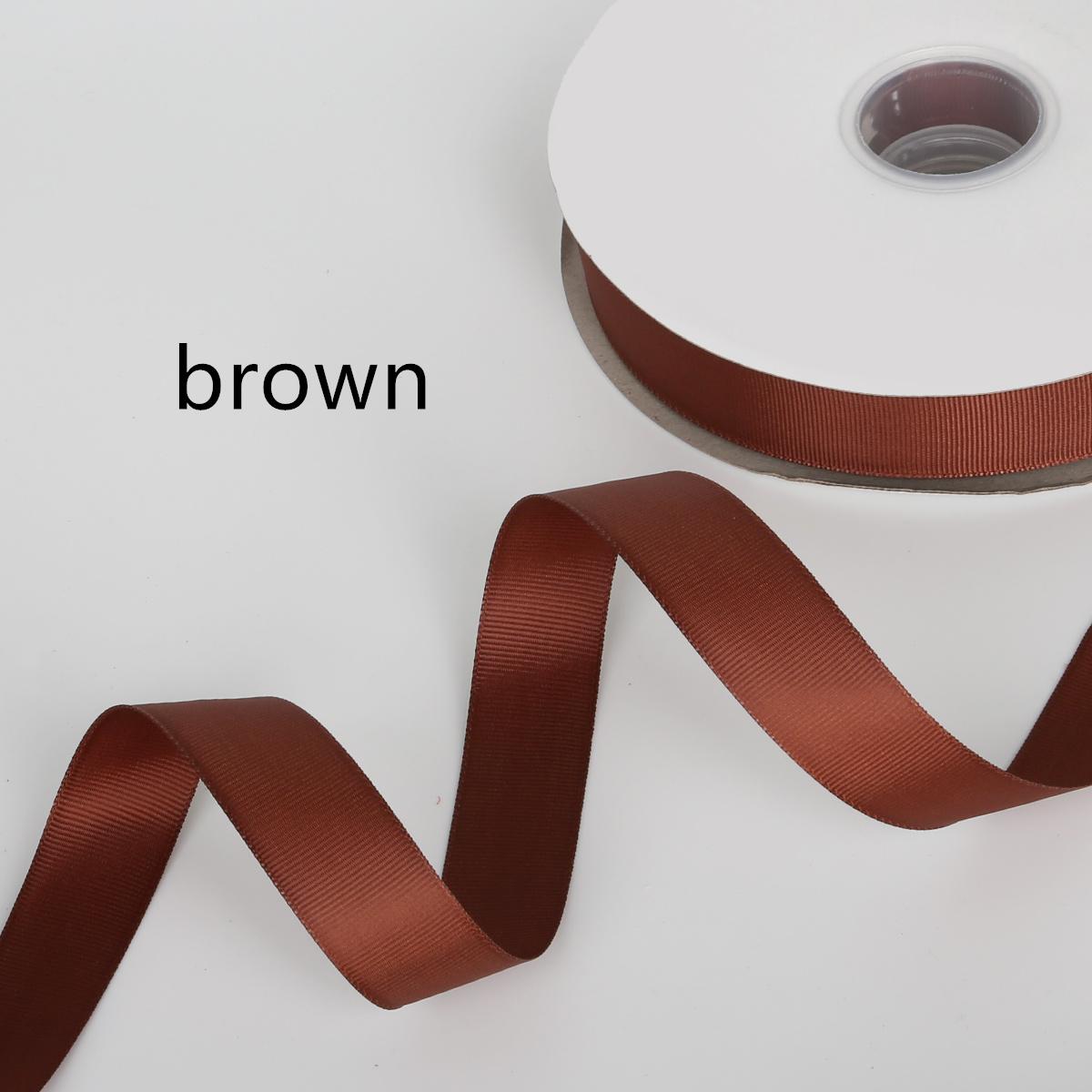 

4,5 метра гросгренової стрічки для подарункової упаковки, прикраси, різдвяні стрічки 20MM коричневий