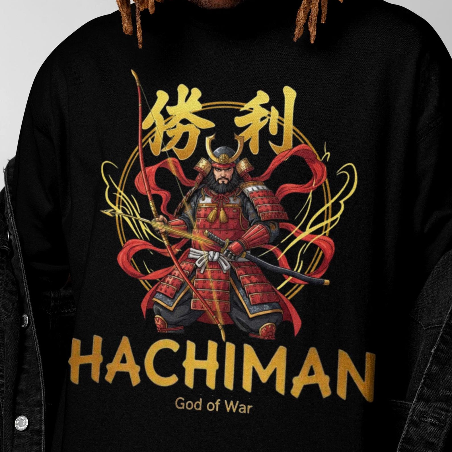 Hachiman T-Shirt | Japanese Mythology | Vintage Japanese God Tee 2XL