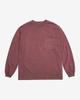 Solti Pigment Long Sleeve Poket T-Shirts (Deep Red)