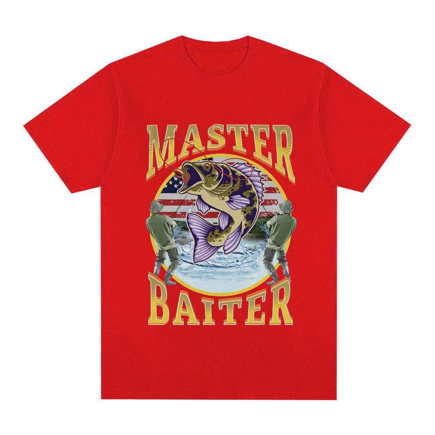 Funny Master Baiter Fishing Parody TShirt Summer Unisex Women Clothing Fashion Harajuku Kawaii Tshirt Womens Y2K Clothing Tops