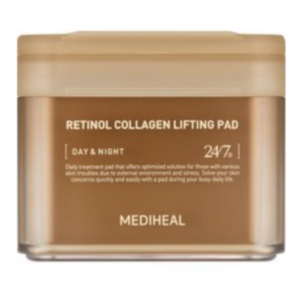 Mediheal Retinol Collagen Firming Pad Anti Aging Toner Pads 100 Sheets 180ml (1 Piece)