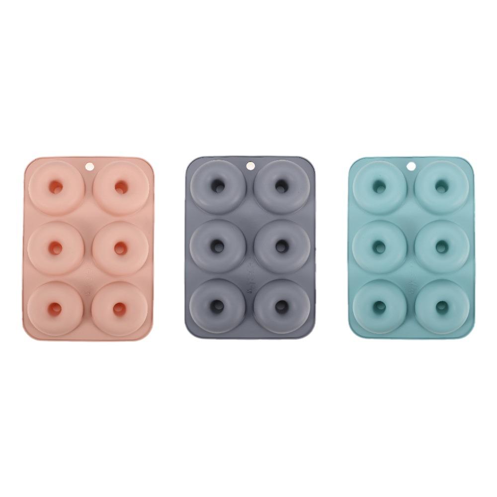 Silicone 6-Cavity Round Donut and Cookie Mold for DIY Baking